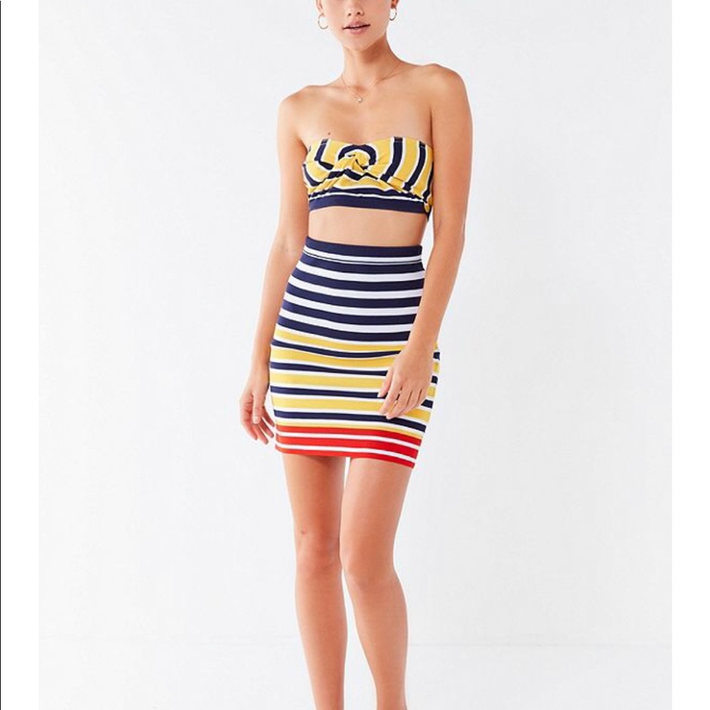 Knit stripped UO set